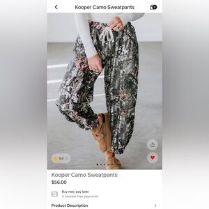 Lauriebelles Camo Jogger Pants